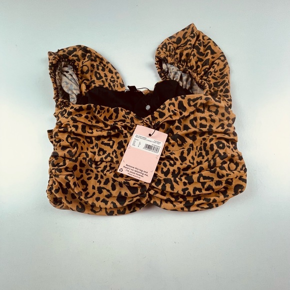 MESH RUCHED CORSET PUFF TOP
Brown - Picture 4 of 4